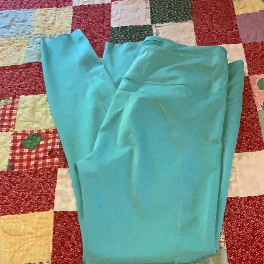 Turquoise Stretch Ponte Pants ATHLETA